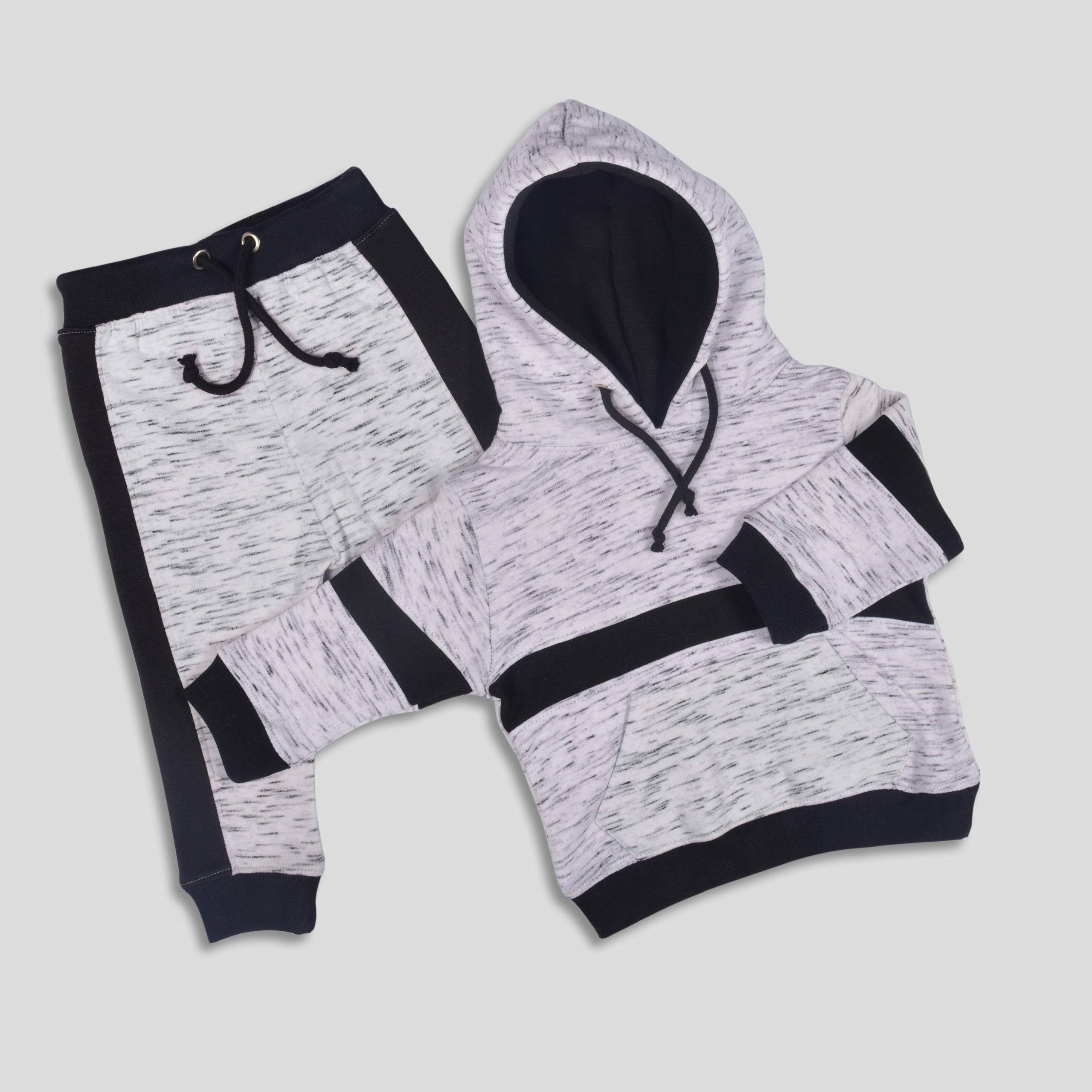 Light Gray Kids Tracksuit Code-6667