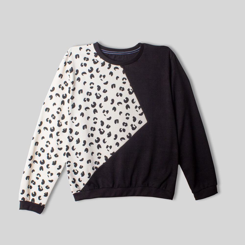 Ladies Dotted Print Sweatshirt