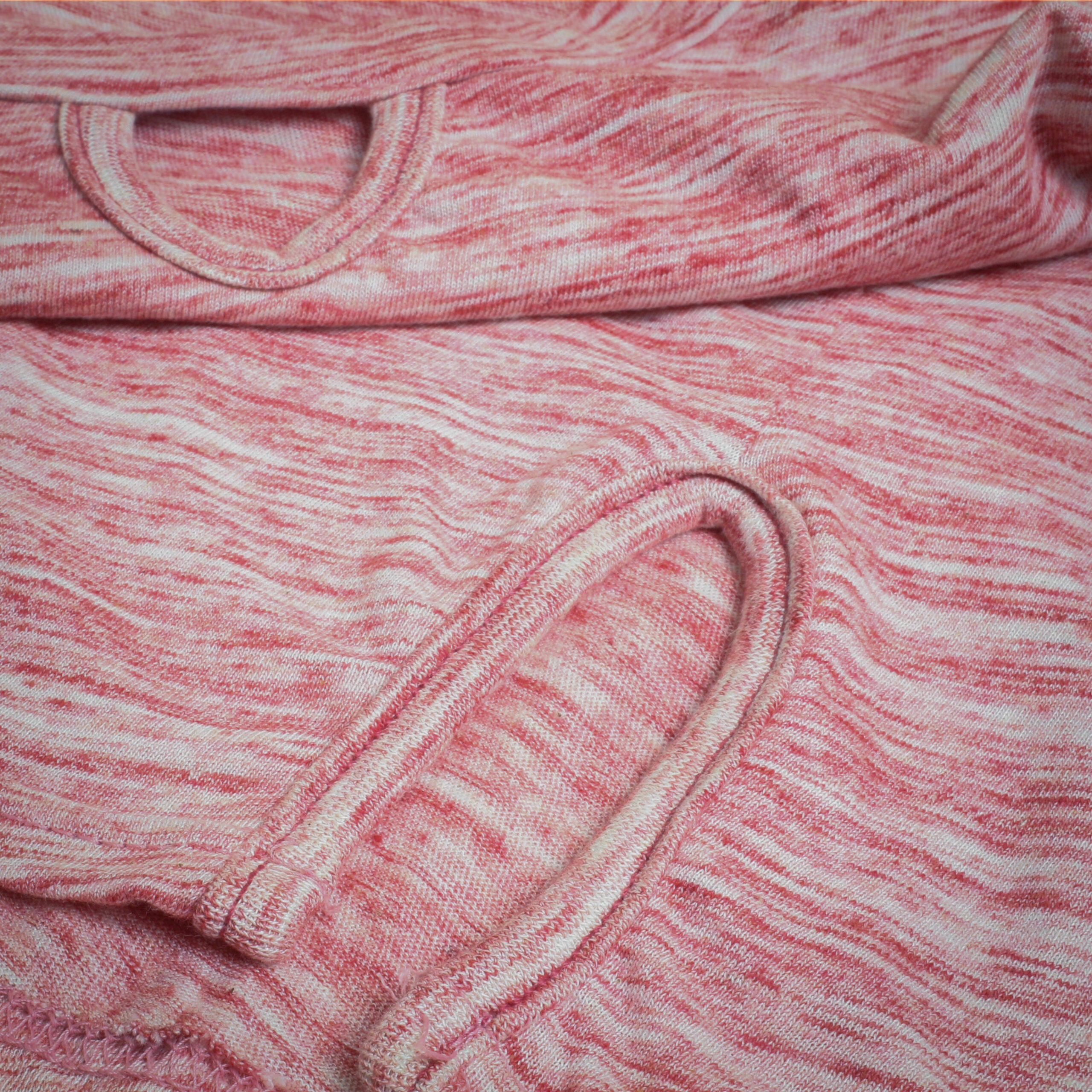 Ladies Pink-Heather Texture Shirt