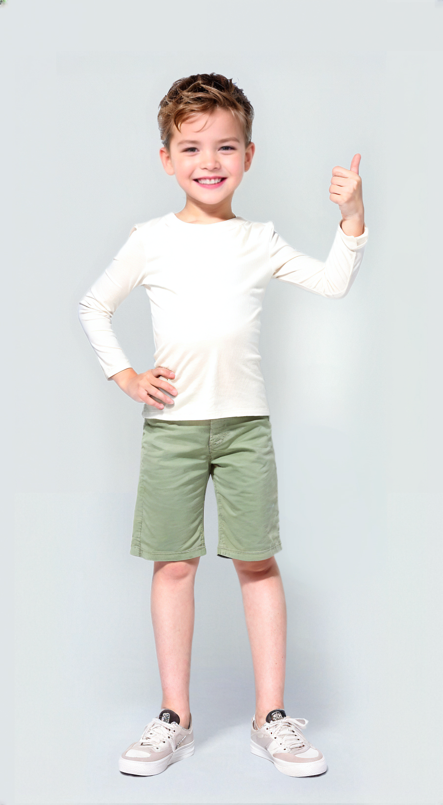 Kids Green Shorts For Summer