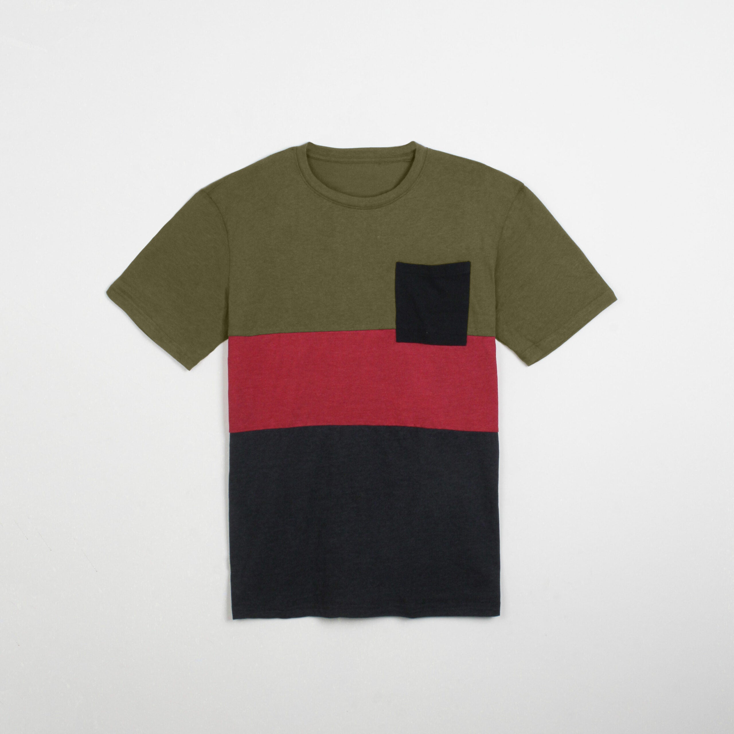 Green Red Black Men's Pocket T-Shirt