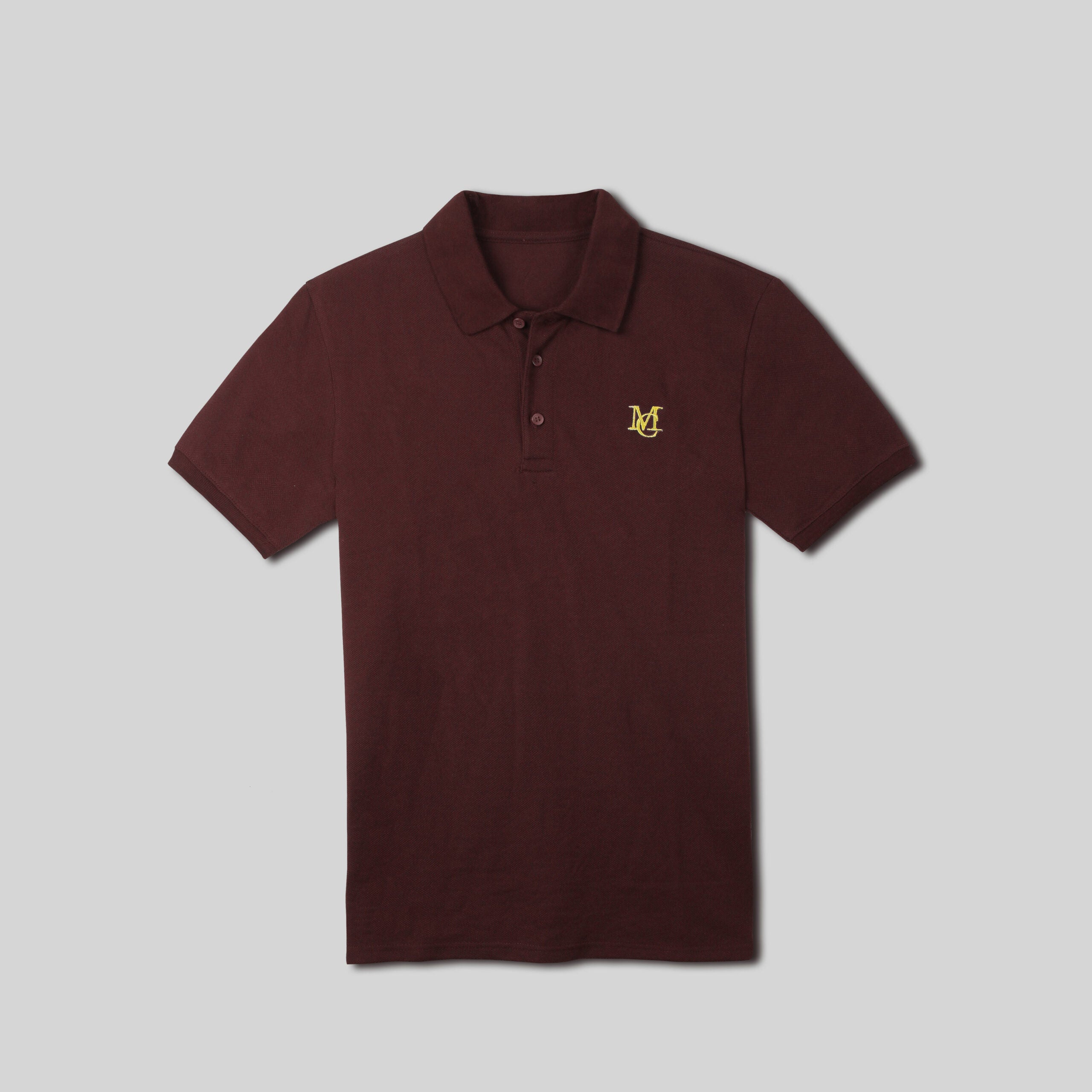 Men's maroon polo shirt