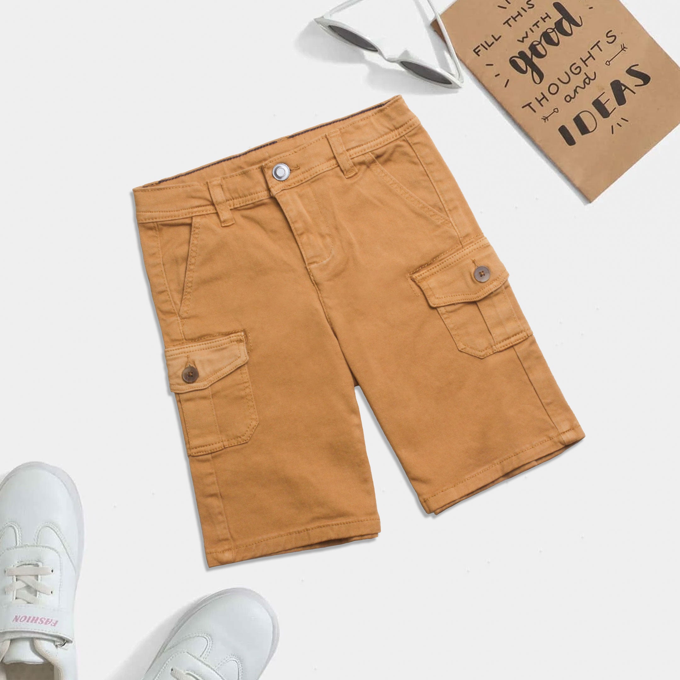 Kids Brown Shorts for Summer