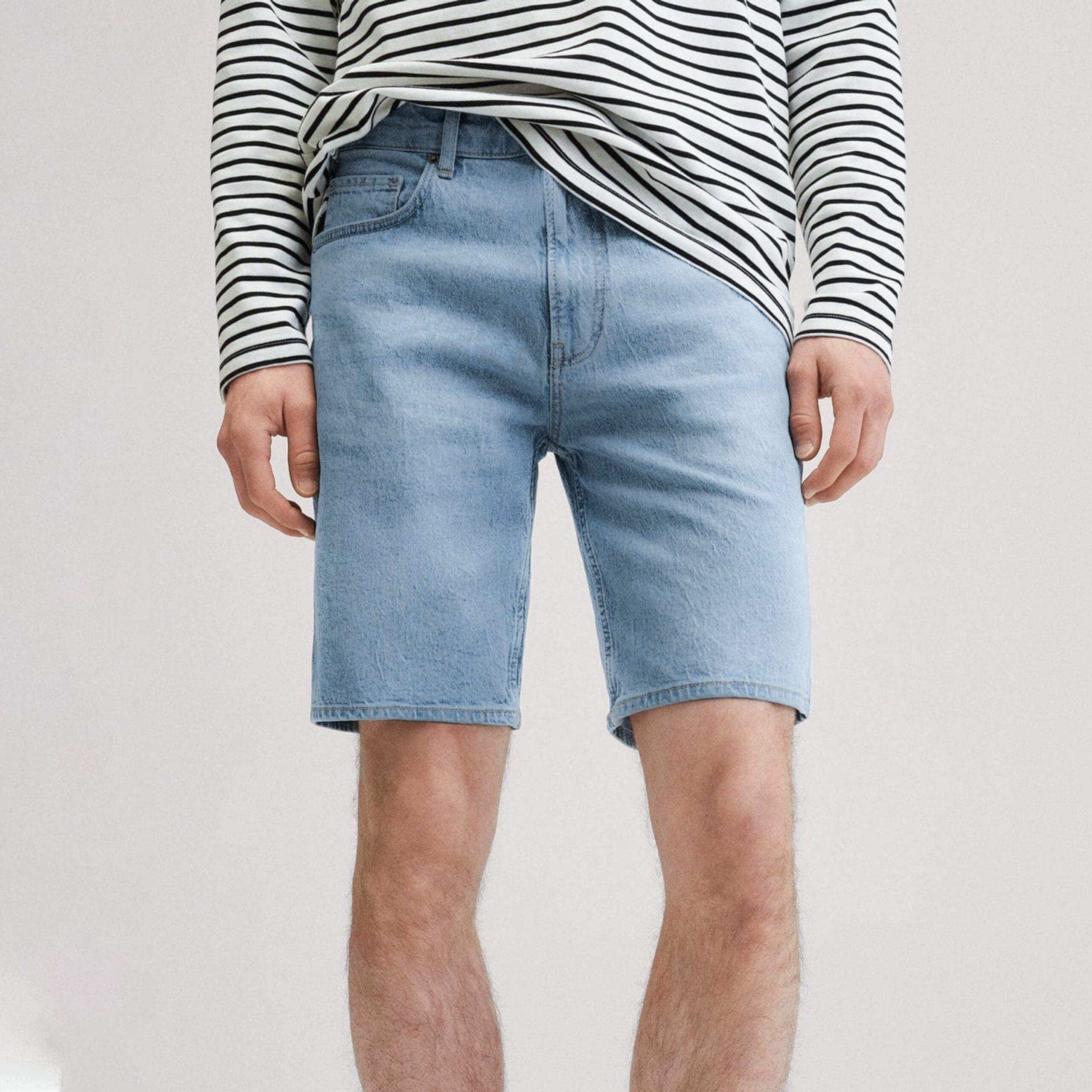 Men's Light Blue Jeans Short