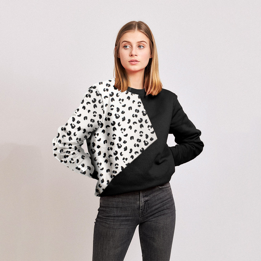 Ladies Dotted Print Sweatshirt