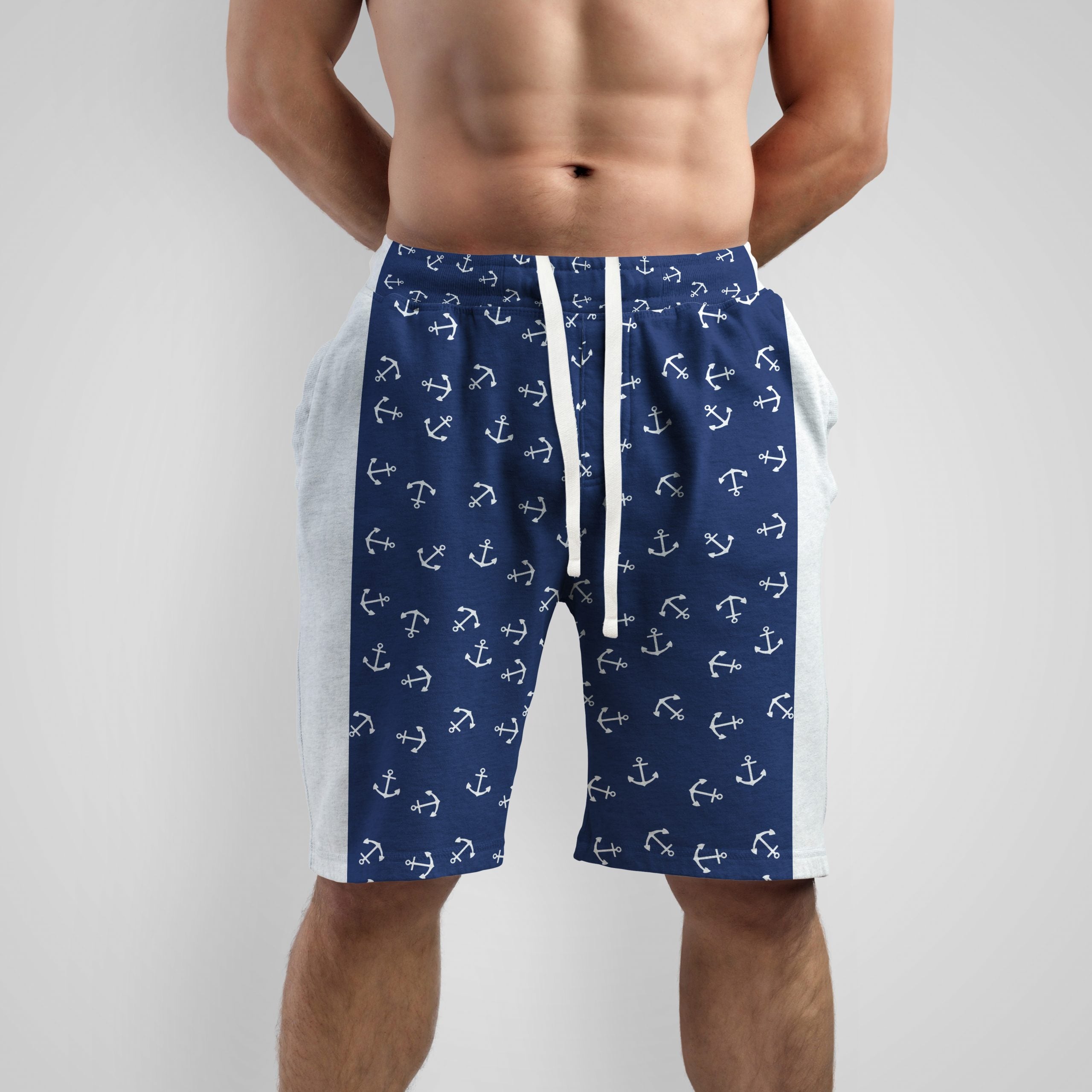 Men's Anchor AOP Navy Short - Code 12